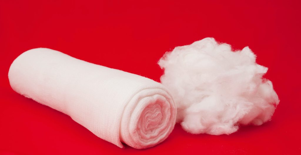 Cotton Wool using Hydroentangled Nonwoven