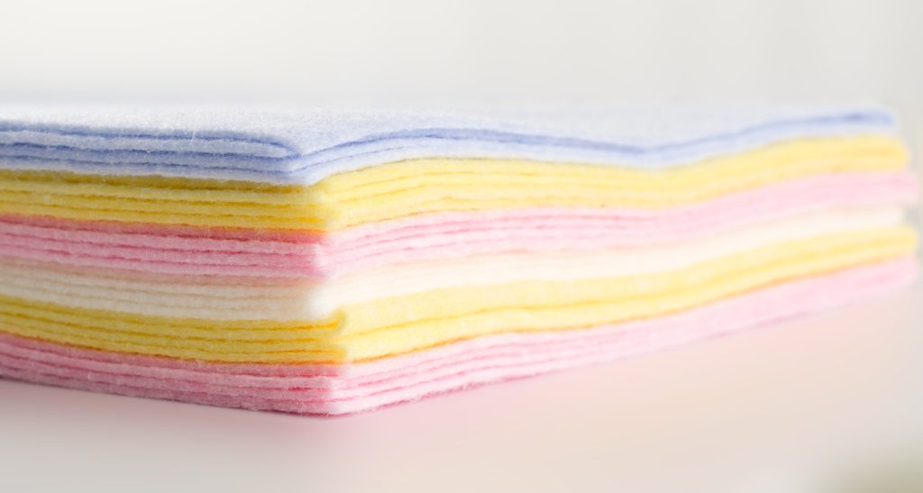 Spunlace Nonwoven Fabrics in different colors